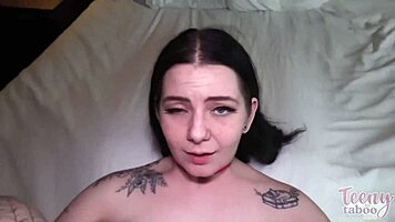 yo nasty brunette lily thot takes seth brogan's deep anal creampie