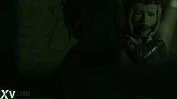 princess zelda kneels bound as sage's obedient bdsm slave