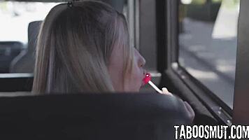 bus driver joins vr orgy licking petite teen sluts in uniform