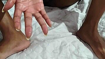 who loves this wet black pussy? 😍💦 solo fingering fun