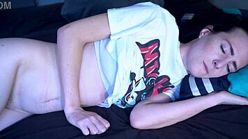 sneaky guy enters room pounds blue-eyed babe hard