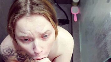 stepbro sneaks into steamy shower for risky pounding