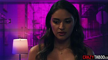 big ass latina teen blanco's elevator ride turns pounding wild