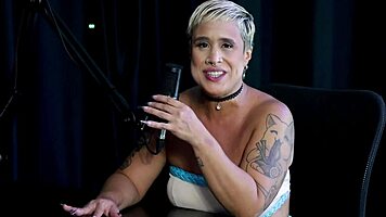 blonde joana strips for sensual massage after regretful all-night date