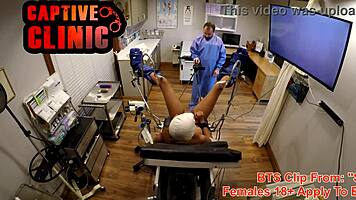 Naked latina patient gyno exam backstage blooper bondage clinic