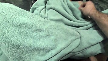 Redhead wife moans missionary POV with cum-covered petite body
