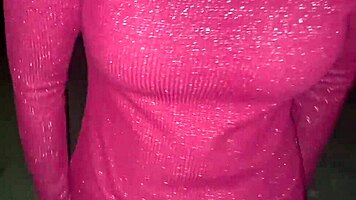 hot girlfriend's big boobs bounce in jungle hardcore fuck