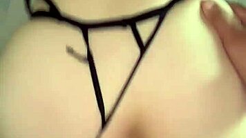 raw homemade sex with sexy mature lingerie woman 50 years creampie inside