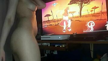 her perfect body dances just for me on the floor