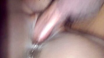 Petite pussy pumped full of cum in dirty anal creampie!