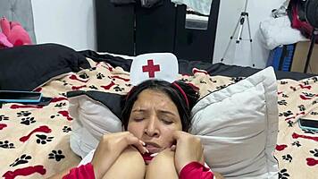 oh fuck, im poundin this bitchs tight pussy so hard lesbo style, ungh!