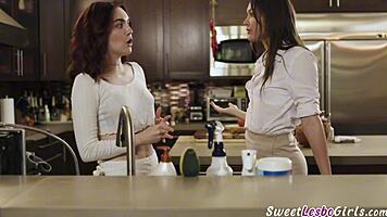 redhead lesbian teen freya parker seduced by horny roommate katrina colt