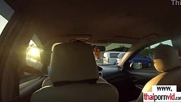 Petite Small-Titted Amateur Asian Cherry Rides Big White Cock Relaxed