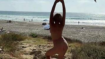 Alexey Panin Sugarnadya Busty Girlfriend Nudist Beach Romp San Diego