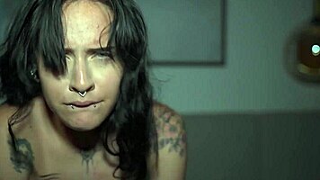 damn, this blue-eyed brunette gets pounded nonstop in the hotel room