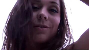 Whoa, big tits brunette babe loving that cock outdoors with toys 😍🍆💦 high def fun!