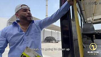 peruvian redhead slut rides bus collector's big cock