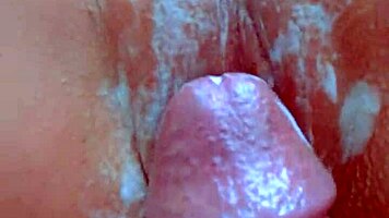 Desi college girl's shaved pussy rubbed to orgasm with creampie finish