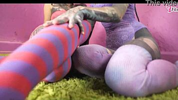 tattooed alternative babes explore strap-on pleasures