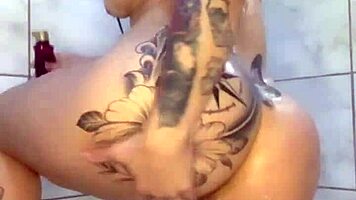 Latina Wife Lingerie Tease Plays With Tight Ass