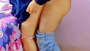 after begging she finally gives up virgin ass for creampie outdoor