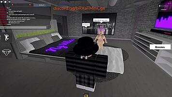 Horny student virgin pounds Roblox teacher milf hard!