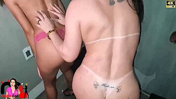 Athletic Brunette Gloryhole Adventure Close-Up