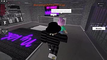 Horny student virgin pounds Roblox teacher milf hard!