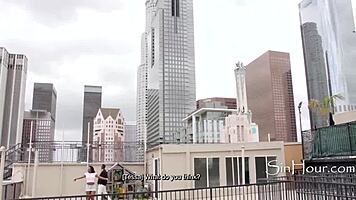 thanking him for the penthouse with deep ebony blowjob