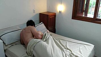 real amateur couple's kinky latina ass lick turns passionate