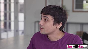 Horny dude CATCHES petite teen TOYING and POUNDS her PUSSY