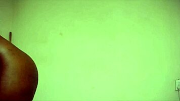 Curvy Ebony Babe Rams Huge Dildo Deep In Her Room.