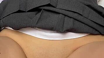 Lost Bet, Now Sucking Cock In School With Classmate.