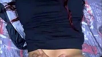 cute college coed tempts older guy for steamy bedroom fun