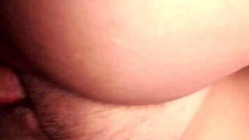 My submissive wife spreads pussy for my cock while watching tiktok sluts