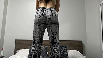 asian teen's fine ass tempts in intriguing pov workout view