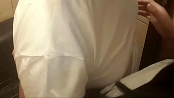 Holy Fuck, Pounding Latina Schoolgirl in Bathroom Uniform!