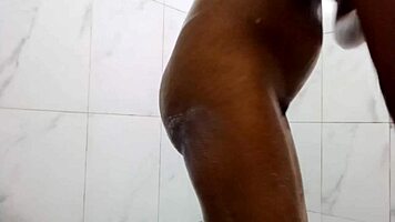 Indian Teen Enjoys Steamy Morning Bath Ritual