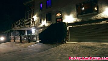 glamorous teen model picked up hardfucked cowgirl by wild driver