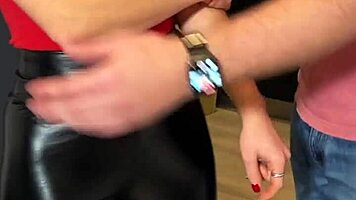 Heart racing for hot neighbor slipping in tight leggings