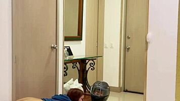 Angel Cruz and Celeste Alba Tempt Delivery Boy