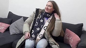 german scout julia maze tall blonde model cheating casting rough big cock fuck