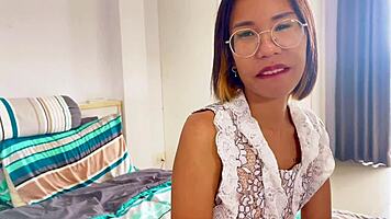 petite thai screams wildly cumming from fast hard fucking