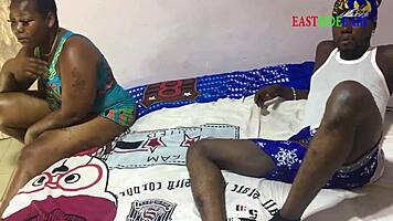 sexy ebony milf dances wet before sucking house boy's monster bbc 😈🍆💦
