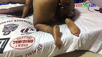 sexy ebony milf dances wet before sucking house boy's monster bbc 😈🍆💦