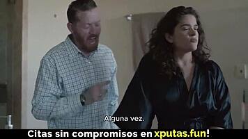 Damn this passionate brunette slut rides cock so wild with Spanish subtitles