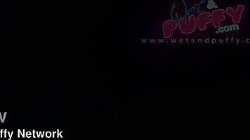 Yvonne's swollen pussy lips teased relentlessly by wet vibrating toys solo