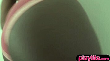 WOW Petite Ebony MILF Strips Lingerie And Dildos Her Wet Pussy!