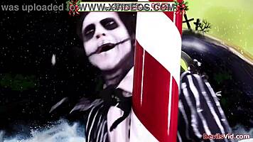 Joanna Angel Deepthroats Big Cock in Nightmare Before Christmas XXX Parody
