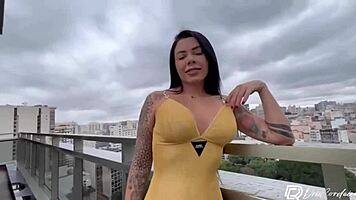 Gave my juicy pussy to the big dick guy from my building